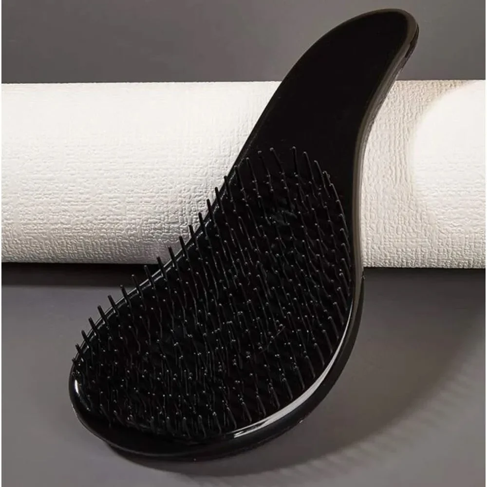 Glitter Handle Tangle Comb Shower HairBrush Detangler Salon Styling Tamer Tool